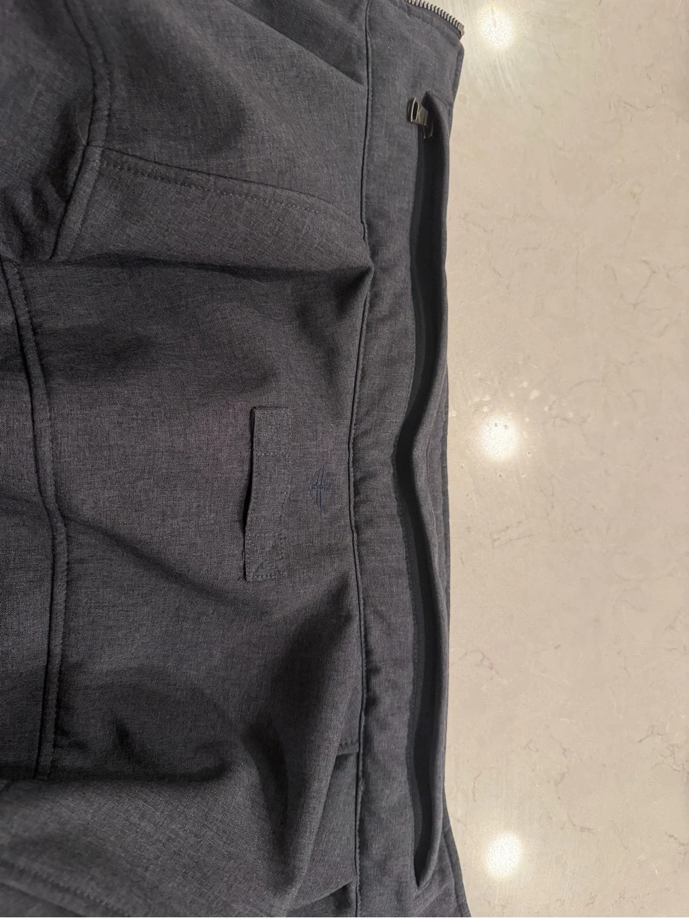 Dockers Men's Charcoal Zip-Front Lightweight Jacket